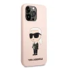 iPhone 13 Pro Karl Lagerfeld KLHCP13LSNIKBCP Liquid Silicone Ikonik NFT tok rózsaszín thumbnail