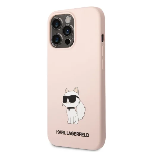 iPhone 13 Pro Max Karl Lagerfeld KLHCP13XSNCHBCP Liquid Silicone Choupette NFT tok rózsaszín - 1