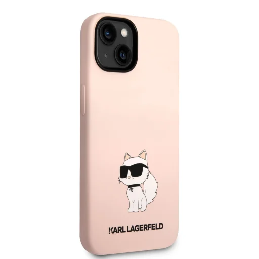 iPhone 14 Plus Karl Lagerfeld KLHCP14MSNCHBCP Liquid Silicone Choupette NFT tok rózsaszín - 2