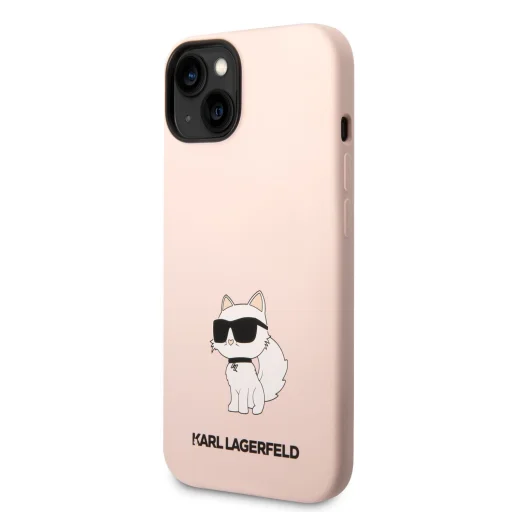 iPhone 14 Plus Karl Lagerfeld KLHCP14MSNCHBCP Liquid Silicone Choupette NFT tok rózsaszín - 4