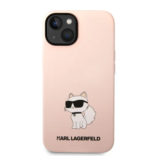 iPhone 14 Plus Karl Lagerfeld KLHCP14MSNCHBCP Liquid Silicone Choupette NFT tok rózsaszín - 1