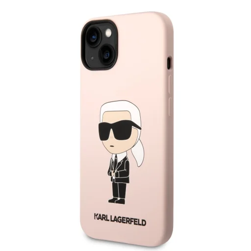 iPhone 14 Plus Karl Lagerfeld KLHCP14MSNIKBCP Liquid Silicone Ikonik NFT tok rózsaszín - 6