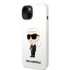 iPhone 14 Plus Karl Lagerfeld KLHCP14MSNIKBCH Liquid Silicone Ikonik NFT tok fehér thumbnail