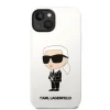 iPhone 14 Plus Karl Lagerfeld KLHCP14MSNIKBCH Liquid Silicone Ikonik NFT tok fehér