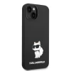 iPhone 14 Plus Karl Lagerfeld KLHCP14MSNCHBCK Liquid Silicone Choupette NFT tok fekete thumbnail