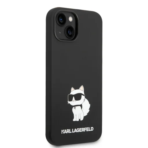 iPhone 14 Plus Karl Lagerfeld KLHCP14MSNCHBCK Liquid Silicone Choupette NFT tok fekete - 2
