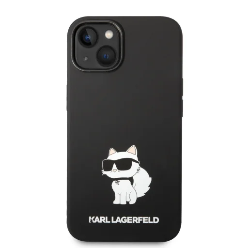 iPhone 14 Plus Karl Lagerfeld KLHCP14MSNCHBCK Liquid Silicone Choupette NFT tok fekete - 5
