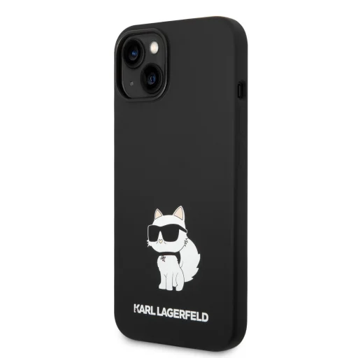 iPhone 14 Plus Karl Lagerfeld KLHCP14MSNCHBCK Liquid Silicone Choupette NFT tok fekete - 6