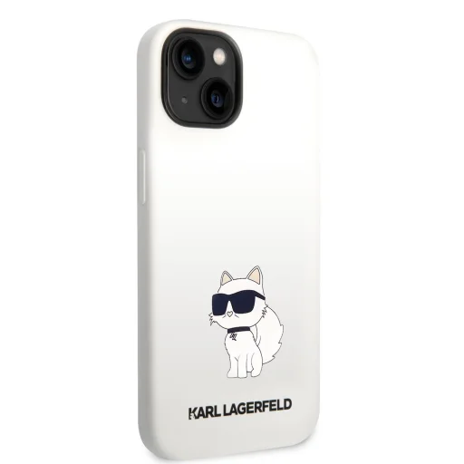 iPhone 14 Plus Karl Lagerfeld KLHCP14MSNCHBCH Liquid Silicone Choupette NFT tok fehér - 6