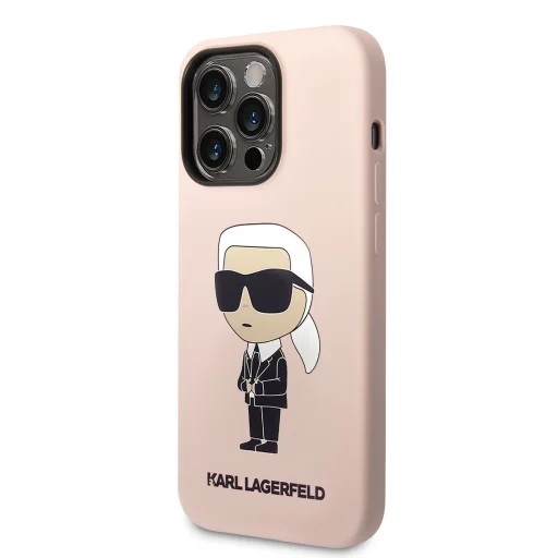 iPhone 14 Pro Karl Lagerfeld KLHCP14LSNIKBCP Liquid Silicone Choupette NFT tok rózsaszín - 1