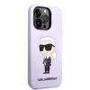 iPhone 14 Pro Karl Lagerfeld KLHCP14LSNIKBCU Liquid Silicone Choupette NFT tok lila thumbnail