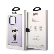 iPhone 14 Pro Karl Lagerfeld KLHCP14LSNIKBCU Liquid Silicone Choupette NFT tok lila