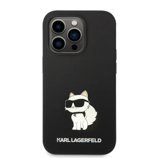 iPhone 14 Pro Max Karl Lagerfeld KLHCP14XSNCHBCK Liquid Silicone Choupette NFT tok fekete - 2