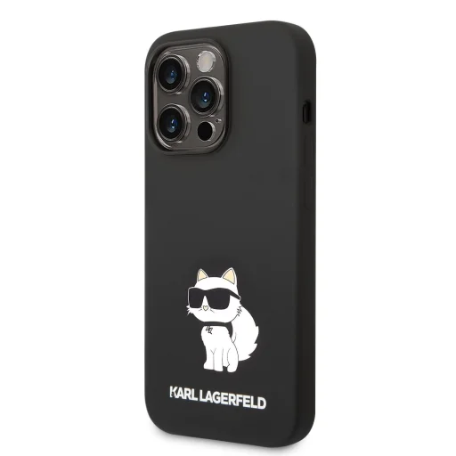 iPhone 14 Pro Max Karl Lagerfeld KLHCP14XSNCHBCK Liquid Silicone Choupette NFT tok fekete - 1