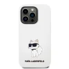 iPhone 14 Pro Karl Lagerfeld KLHCP14LSNCHBCH Liquid Silicone Choupette NFT tok fehér - 2