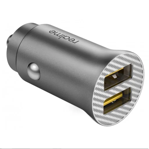 Realme Dart autós telefontöltő 2xUSB 33W fekete - 1