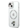iPhone 14 Karl Lagerfeld IML Karl és Choupette NFT MagSafe kompatibilis tok átlátszó (KLHMP14SHNKCIT) thumbnail