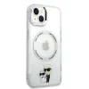 iPhone 14 Karl Lagerfeld IML Karl és Choupette NFT MagSafe kompatibilis tok átlátszó (KLHMP14SHNKCIT) thumbnail