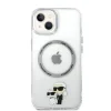 iPhone 14 Karl Lagerfeld IML Karl és Choupette NFT MagSafe kompatibilis tok átlátszó (KLHMP14SHNKCIT) thumbnail