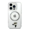 iPhone 14 Pro Karl Lagerfeld IML Karl és Choupette NFT MagSafe kompatibilis tok átlátszó (KLHMP14LHNKCIT) - 6