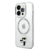 iPhone 14 Pro Karl Lagerfeld IML Karl és Choupette NFT MagSafe kompatibilis tok átlátszó (KLHMP14LHNKCIT) - 5