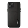 iPhone 14 Plus TUMI bőr tok kártyatartóval fekete thumbnail