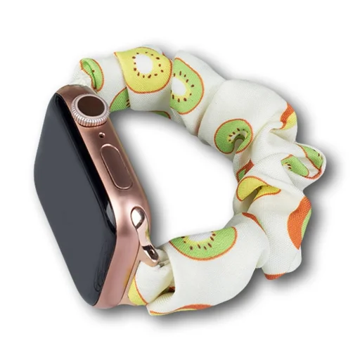 Apple Watch 2/3/4/5/6/7/8/9/SE (42/44/45mm) Fabric gumis óraszíj kivi - 1