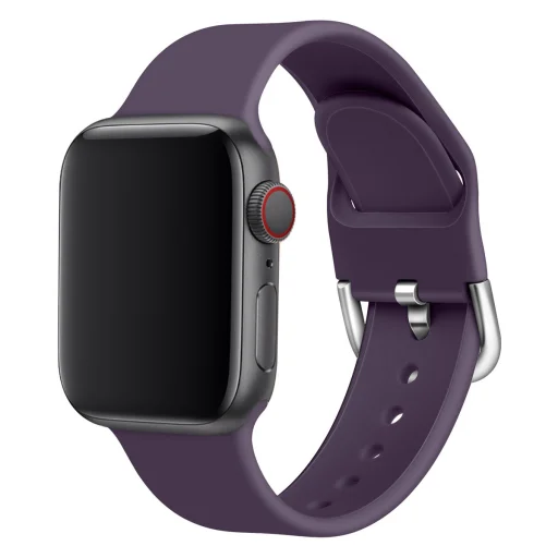 Apple Watch 4/5/6/7/8/SE/Ultra (42/44/45/49mm) Silicone APS óraszíj lila - 7