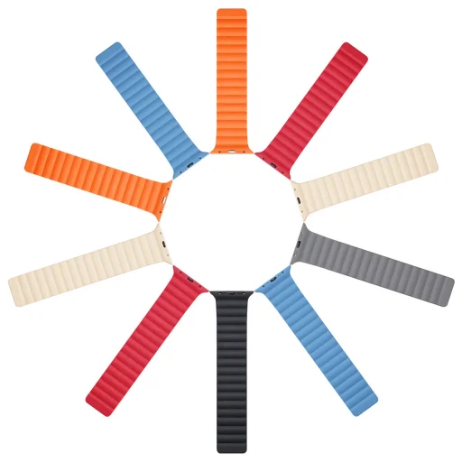 Apple Watch Ultra (49mm) Dux Ducis mágneses óraszíj szürke/narancs - 5