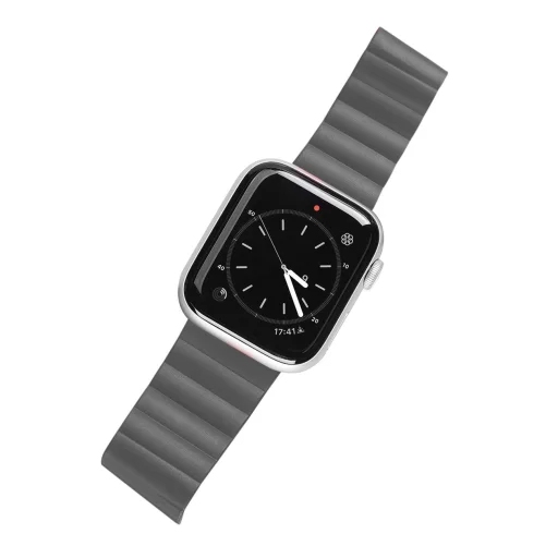 Apple Watch Ultra (49mm) Dux Ducis mágneses óraszíj szürke/narancs - 2