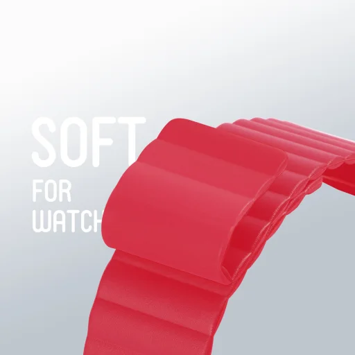 Apple Watch Ultra (49mm) Dux Ducis mágneses óraszíj piros - 2