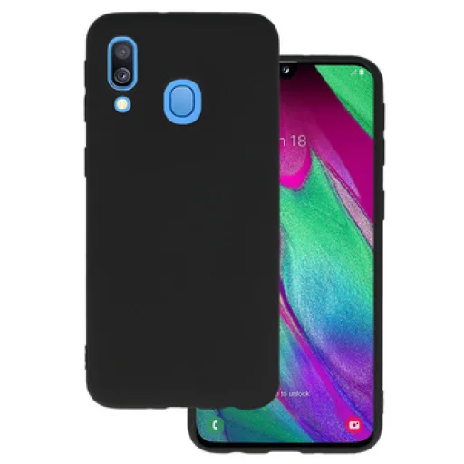 Samsung Galaxy A40 Matt TPU tok fekete - 1