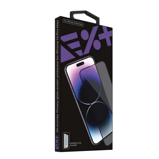 iPhone 14 Pro Max Next One All Rounder Privacy Glass Screen Protector kijelzővédő üvegfólia - 2