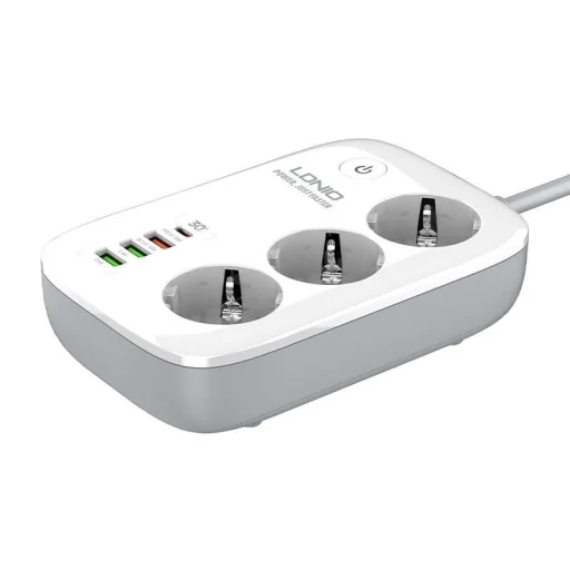 LDNIO SEW3452 Intelligens Wi-Fi Power Strip fehér, hálózati elosztó USB porttal - 1