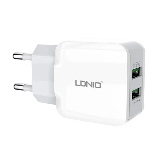 LDNIO A2202 hálózati töltő adapter 2x USB 12W fehér - 3