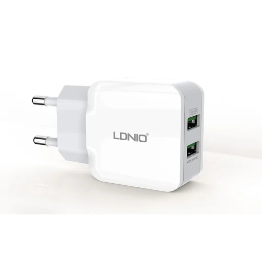 LDNIO A2202 hálózati töltő adapter 2x USB 12W fehér - 8
