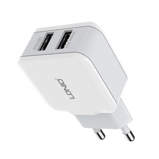 LDNIO A2202 hálózati töltő adapter 2x USB 12W fehér - 1