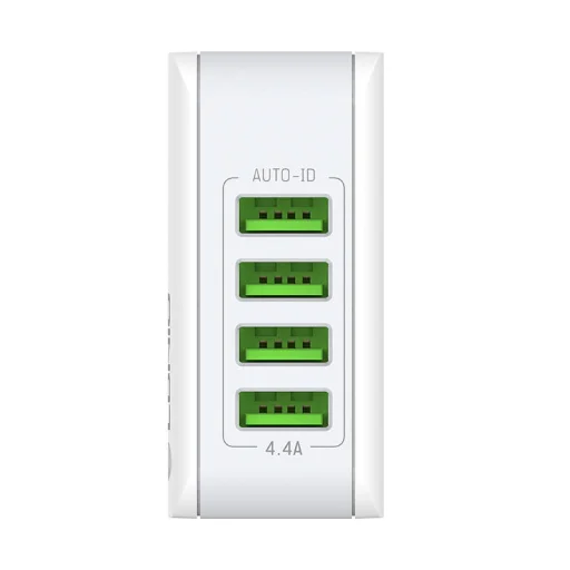 LDNIO 4403 hálózati töltő adapter 4x USB 22W fehér - 3