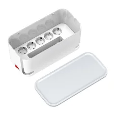 LDNIO SE5334/SC5309 hálózati elosztó 5 AC aljzattal, 3x USB, 2m fehér kábelrendező dobozzal