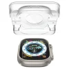Apple Watch Ultra 1/2/3 49mm Spigen kijelzővédő üvegfólia GLAS.TR EZ FIT 2db felhelyező kerettel AGL05556 - 4