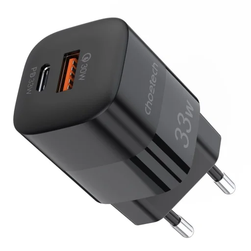 Choetech USB fali gyorstöltő USB Type C PD QC 33W fekete (PD5006) - 5
