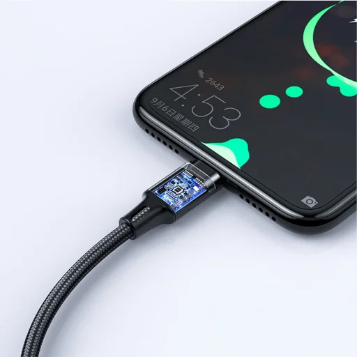Dudao 3 az 1-ben kábel USB - USB Type C, micro USB, Lightning 6A 1,2 m - fekete (TGL2) - 3