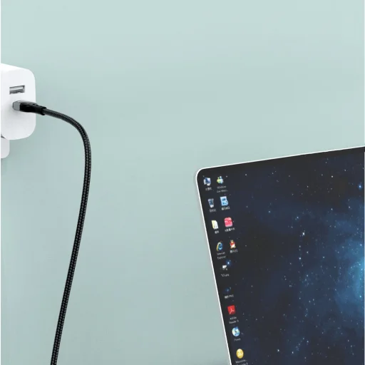 Dudao USB Type C - Lightning kábel gyorstöltés PD 20W 1m fekete (L7MaxL) - 6