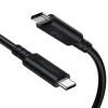 Choetech USB-C - USB-C kábel USB 4 Gen3 100W 40Gbps / 8K 0.8m fekete (XCC-1028) thumbnail