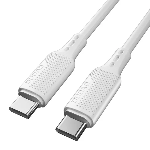 Dudao USB Type C kábel töltéshez és adatátvitelhez 100W PD 1m fehér (L5S_1M) - 2