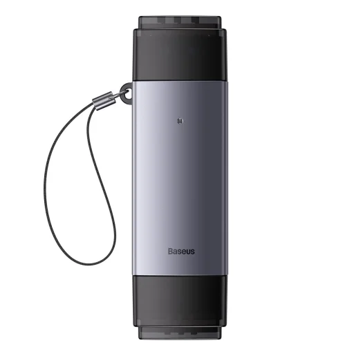 Baseus Lite sorozatú USB-A és Type-C-SD/TF kártyaolvasó szürke - 1