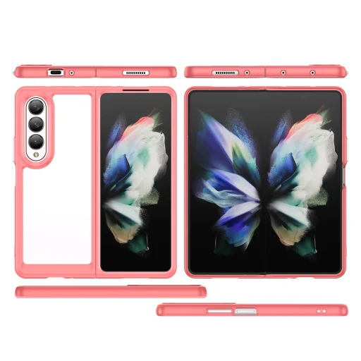 Samsung Galaxy Z Fold 3 Outer Space tok piros kerettel (S Pent nem tartalmaz) - 3