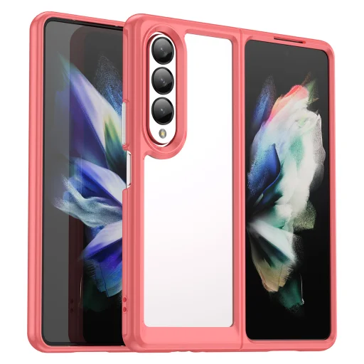 Samsung Galaxy Z Fold 3 Outer Space tok piros kerettel (S Pent nem tartalmaz) - 8