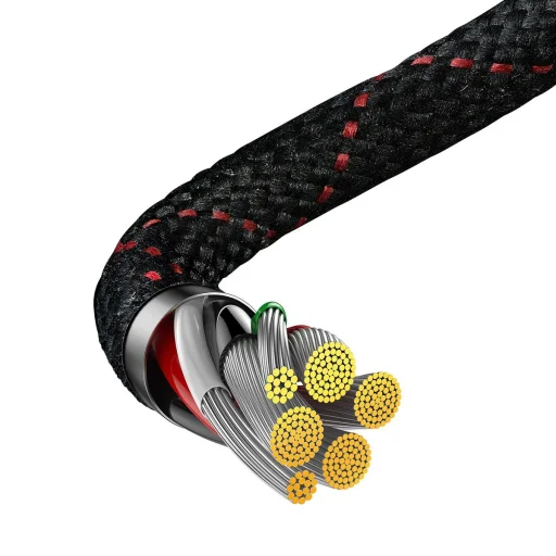 Baseus MVP 2 90 fokban döntött USB - USB Type-C kábel 1m 100W fekete-piros - 8