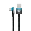 Baseus MVP 2 90 fokban döntött USB - USB Type-C kábel 2m 100W fekete-kék thumbnail